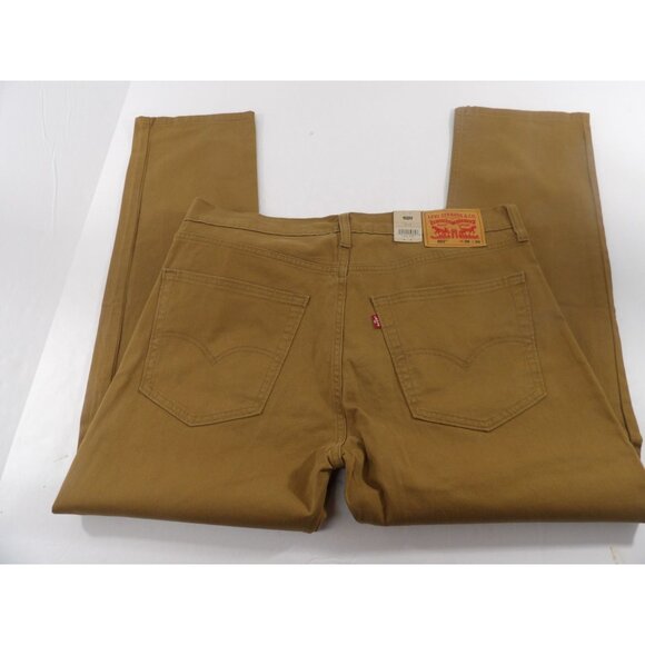 Levi 502 Taper Light Brown Denim Jeans W36 L30 NWT - Picture 4 of 5